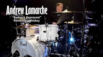 Andrew playing drums
